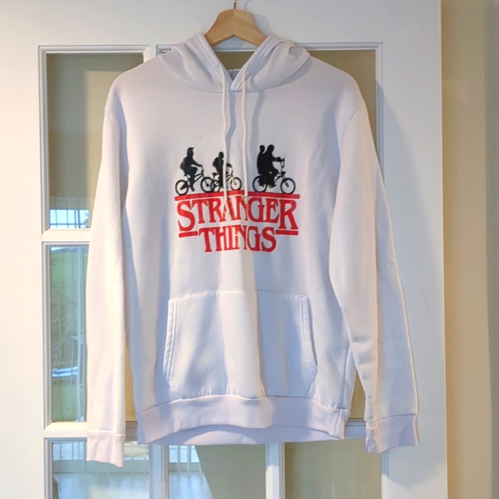 White Stranger Things Hoodie